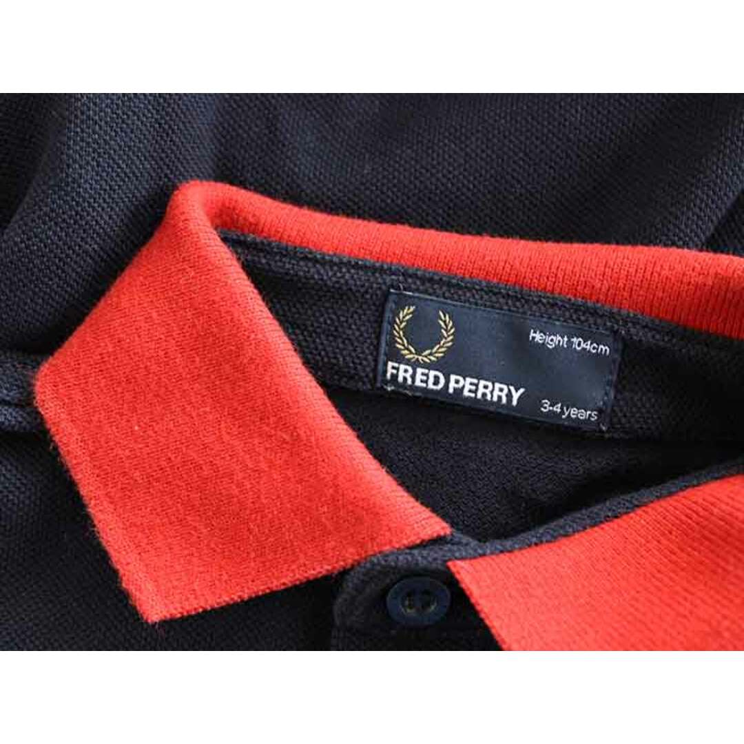 FRED PERRY(フレッドペリー)の†フレッドペリー/FRED PERRY† 104cm（3-4Y）半袖ポロシャツ 紺【中古】子供服 キッズ kids 男の子  夏 326032 tops キッズ/ベビー/マタニティのベビー服(~85cm)(その他)の商品写真