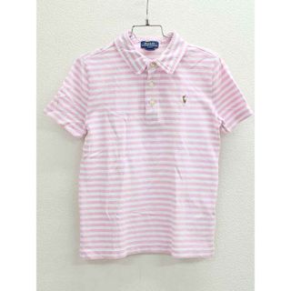 ラルフローレン(Ralph Lauren)の◇ラルフローレン/Ralph Lauren◇130cm 半袖ポロシャツ ピンク×白【中古】子供服 キッズ kids 女の子 夏 826032 tops(その他)