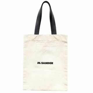 ジルサンダー(Jil Sander)の未使用 ジルサンダー フラット ショッパー トート ハンド バッグ ロゴ▽３(トートバッグ)