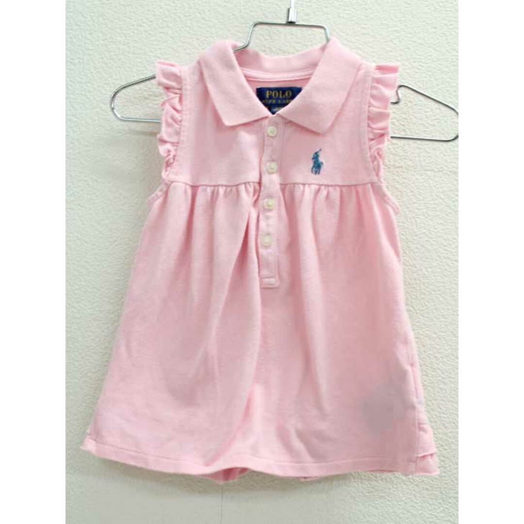 Ralph Lauren(ラルフローレン)の▽ラルフローレン/Ralph Lauren▽100cm ノースリーブポロシャツ ピンク【中古】子供服 キッズ kids 女の子 夏 507032 tops キッズ/ベビー/マタニティのベビー服(~85cm)(その他)の商品写真