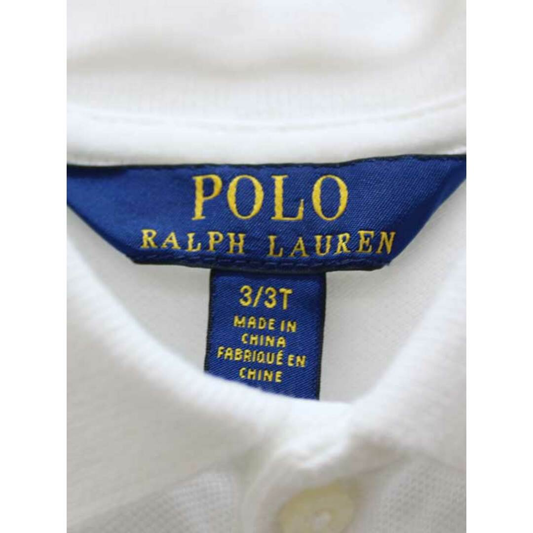 Ralph Lauren(ラルフローレン)の〓ラルフローレン/Ralph Lauren〓100cm 半袖ポロシャツ 白【中古】子供服 キッズ kids 男の子 夏 916032 tops キッズ/ベビー/マタニティのベビー服(~85cm)(その他)の商品写真