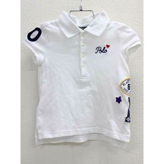 ラルフローレン(Ralph Lauren)の▽ラルフローレン/Ralph Lauren▽100cm 半袖ポロシャツ 白系【中古】子供服 キッズ kids 女の子 夏 507032 tops(その他)