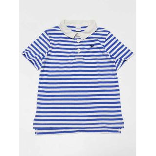 ‡シップス/SHIPS kids‡120cm 半袖ポロシャツ 白×ブルー【中古】子供服 キッズ kids 男の子 夏 126022 tops