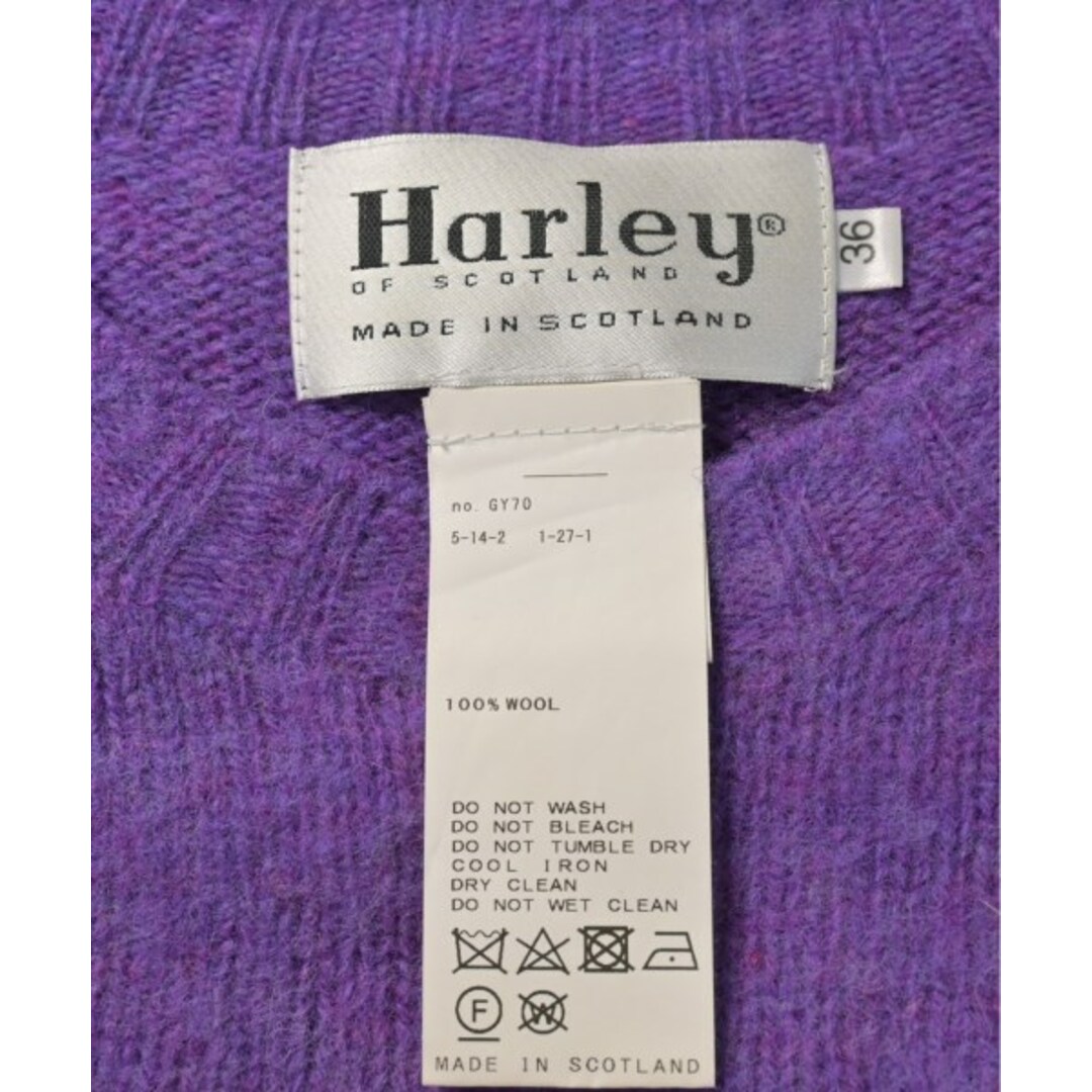 Harley of Scotland(ハーレーオブスコットランド)のHarley OF SCOTLAND ニット・セーター 36(S位) 紫 【古着】【中古】 レディースのトップス(ニット/セーター)の商品写真