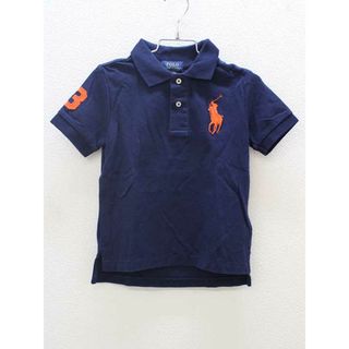 ラルフローレン(Ralph Lauren)の▽ラルフローレン/Ralph Lauren▽100cm 半袖ポロシャツ 紺×オレンジ【中古】子供服 キッズ kids 男の子 夏 625032 tops(その他)