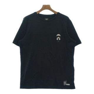 フェンディ(FENDI)のFENDI フェンディ Tシャツ・カットソー XXL 黒 【古着】【中古】(Tシャツ/カットソー(半袖/袖なし))