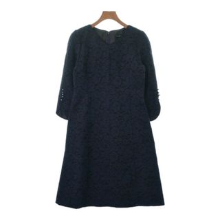 ジルスチュアート(JILLSTUART)のJILLSTUART ジルスチュアート ワンピース 2(M位) 紺(レース) 【古着】【中古】(ひざ丈ワンピース)