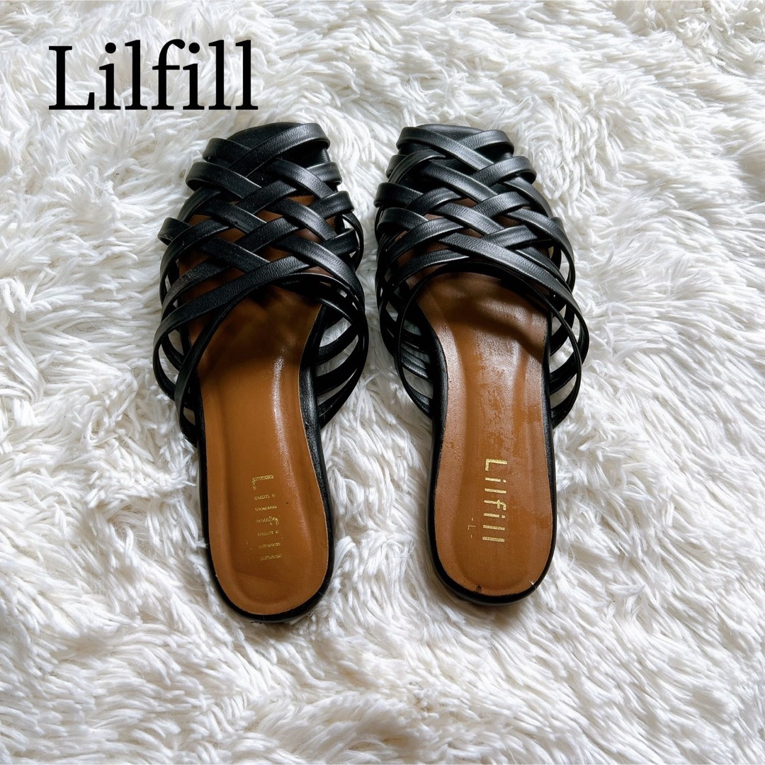 Lilfill パシオス 編み込みフラットサンダル レディースの靴/シューズ(サンダル)の商品写真