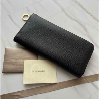 193 美品 BVLGARI ブルガリ  L字ファスナー 長財布