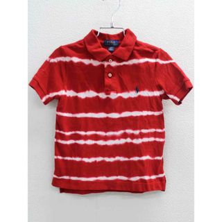 ラルフローレン(Ralph Lauren)の▽ラルフローレン/Ralph Lauren▽100cm 半袖ポロシャツ 赤×白【中古】子供服 キッズ kids 男の子 夏 507032 tops(その他)