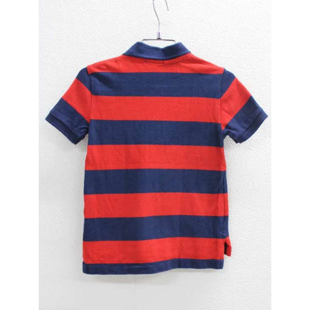 Ralph Lauren(ラルフローレン)の▽ラルフローレン/Ralph Lauren▽100cm 半袖ポロシャツ 赤×紺【中古】子供服 キッズ kids 男の子 夏 507032 tops キッズ/ベビー/マタニティのベビー服(~85cm)(その他)の商品写真