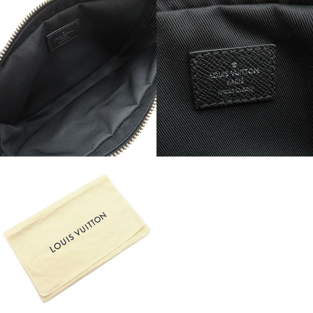 LOUIS VUITTON(ルイヴィトン)のルイヴィトン LOUIS VUITTON ボディバッグ バムバック アウトドア タイガ ブラック シルバー金具 黒 ウエストポーチ  M33438 FO3158 【保存袋】【中古】 メンズのバッグ(ボディーバッグ)の商品写真