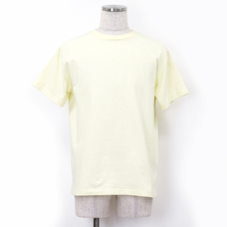【美品】 ルイ・ヴィトン 2022年 LVブランドタグ インサイドアウト Tシャツ オーバーサイズ カットソー 黄色 イエロー メンズ サイズ S LOUIS VUITTON