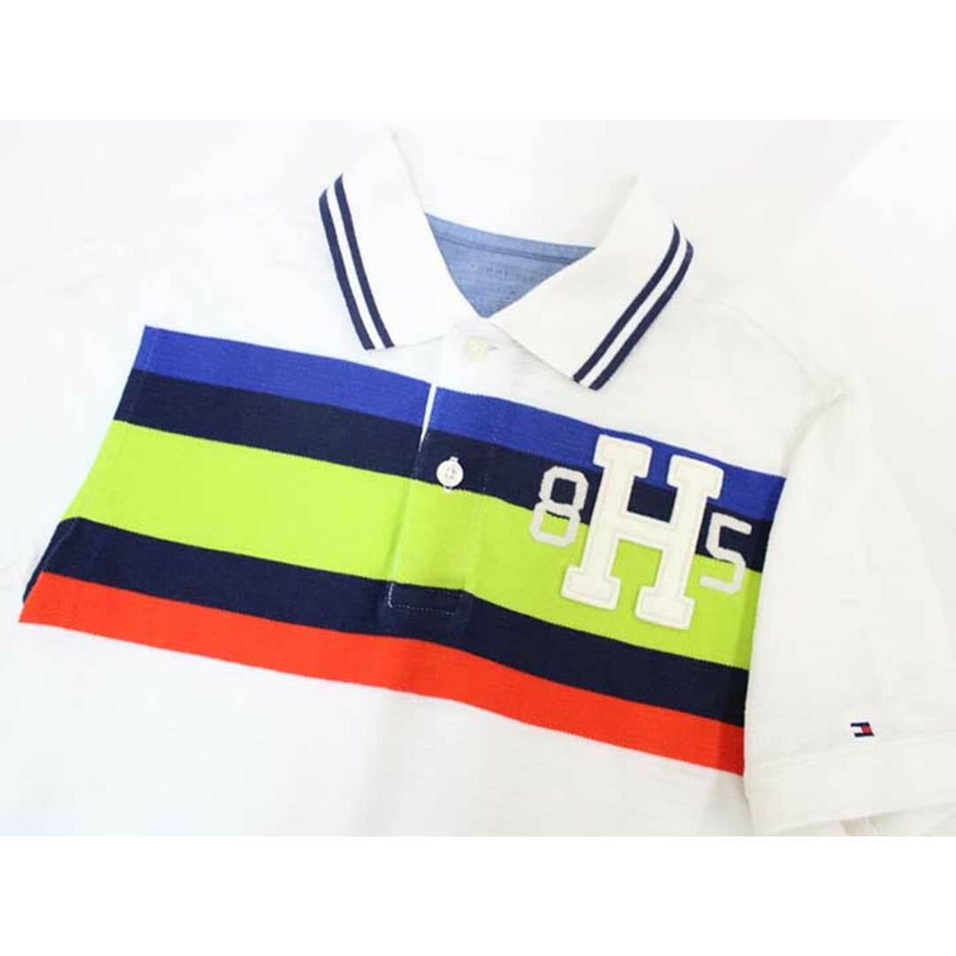 TOMMY HILFIGER(トミーヒルフィガー)の▽トミーヒルフィガー/TOMMY HILFIGER▽130-140cm 半袖ポロシャツ 白系【中古】子供服 キッズ kids 男の子 夏 215032 tops キッズ/ベビー/マタニティのベビー服(~85cm)(その他)の商品写真