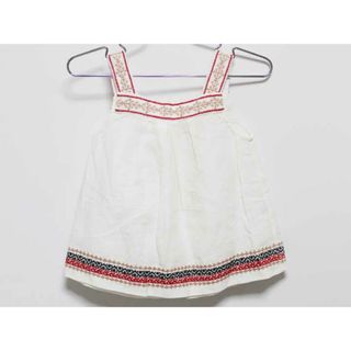 ‡ボンポワン/BONPOINT‡96cm キャミソール/ノースリーブブラウス 白系 麻混【中古】子供服 キッズ kids 女の子 夏 205032 tops(その他)