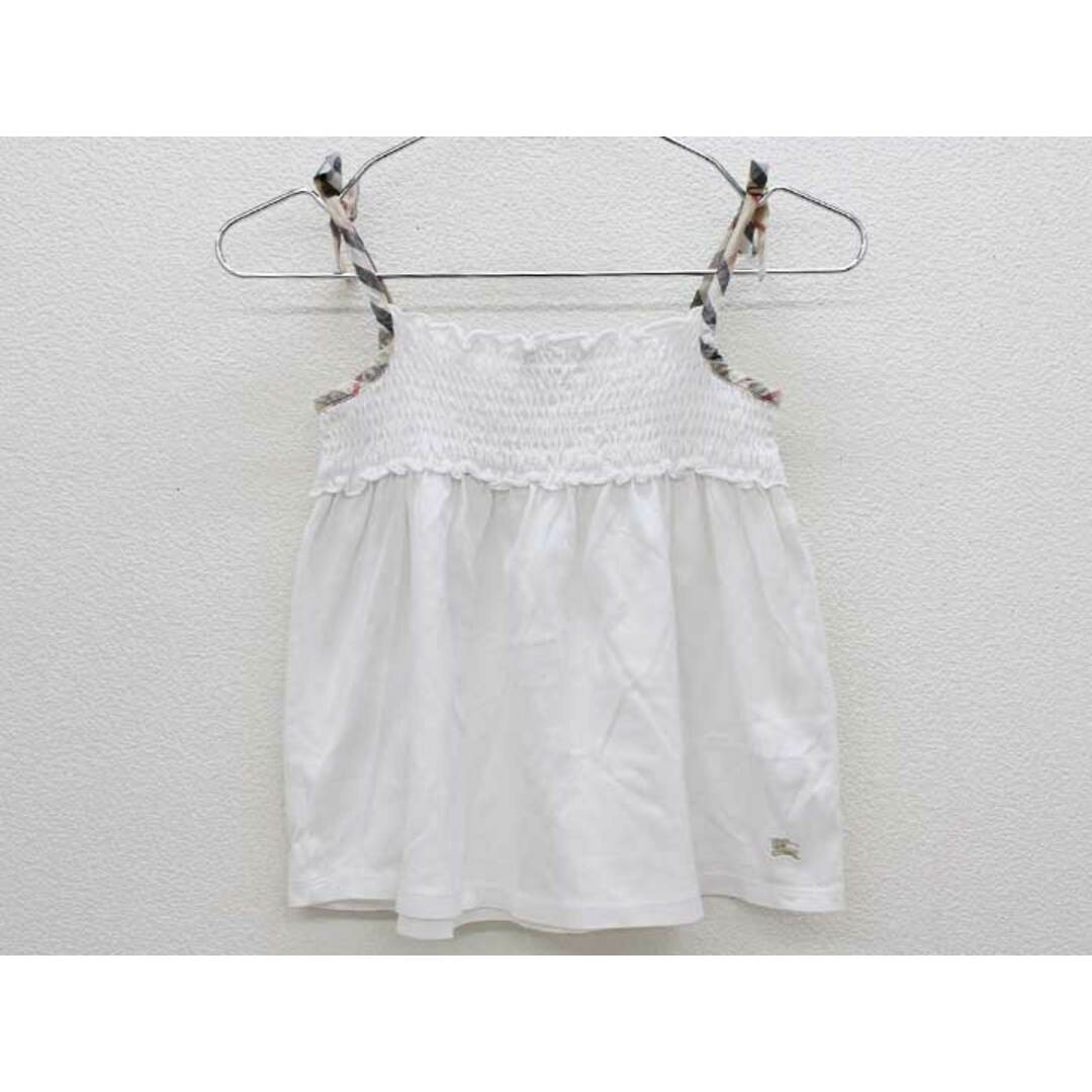 BURBERRY(バーバリー)の□バーバリー/BURBERRY□110cm キャミソール 白【中古】子供服 キッズ kids 女の子 夏 416022 tops キッズ/ベビー/マタニティのキッズ服女の子用(90cm~)(その他)の商品写真