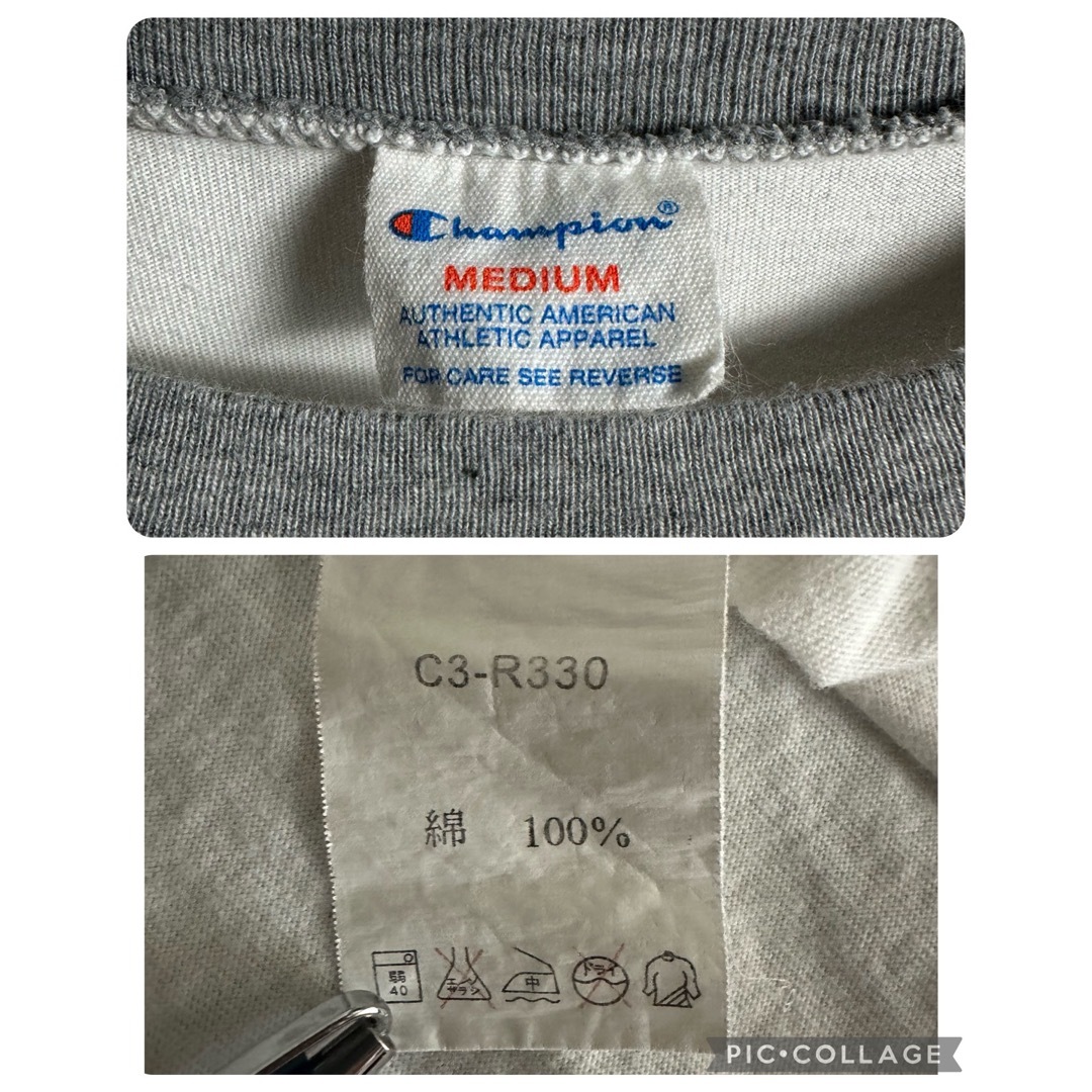 Champion(チャンピオン)の【3点1万円】チャンピオン　ラグランTシャツ　Mサイズ　バスケ　半ホワイト　白 メンズのトップス(Tシャツ/カットソー(半袖/袖なし))の商品写真