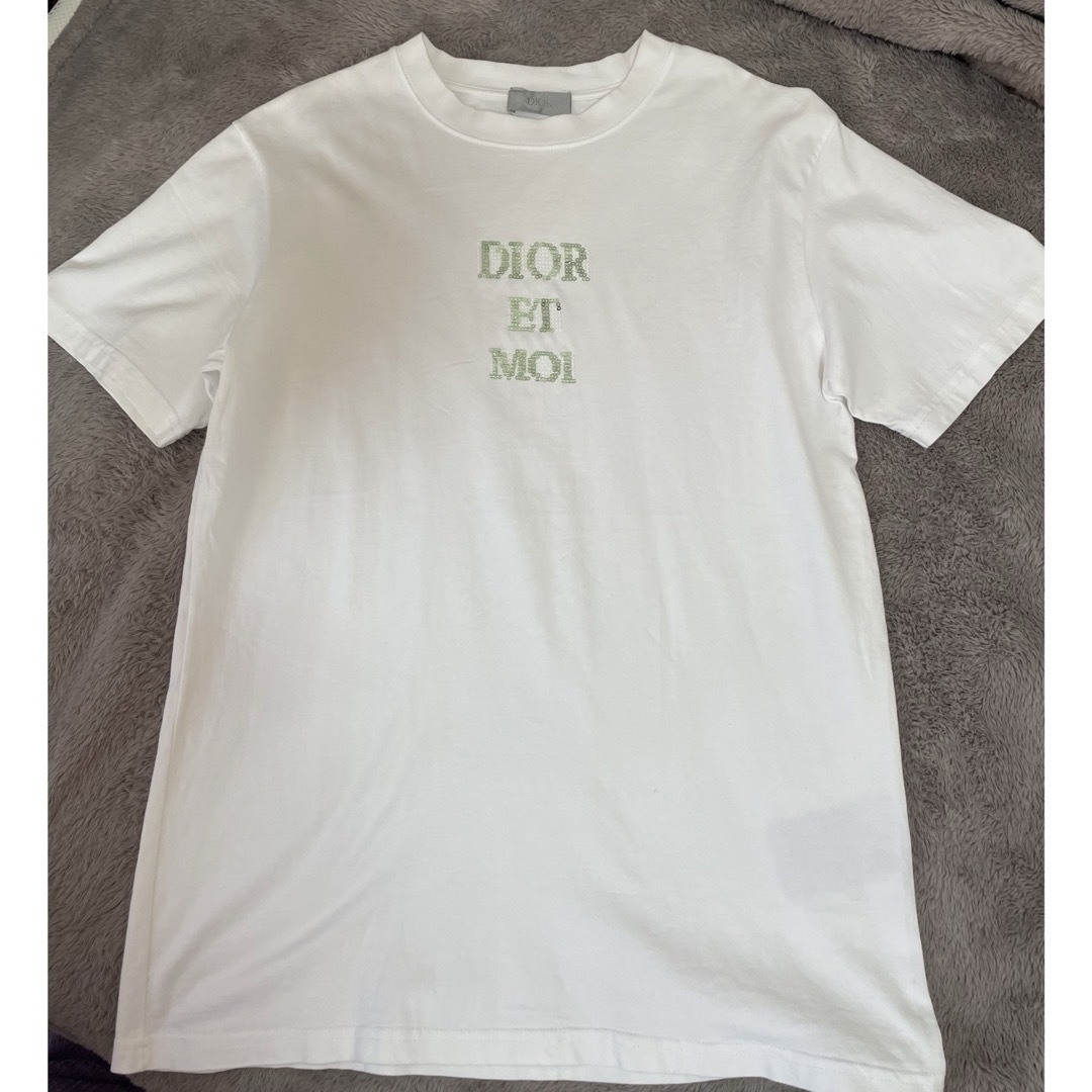 Christian Dior(クリスチャンディオール)のDior DIOR Tシャツ "DIOR ET MOI"ロゴ ホワイト サイズ メンズのトップス(Tシャツ/カットソー(半袖/袖なし))の商品写真