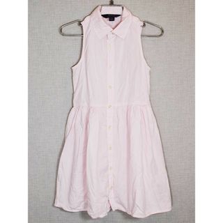 ラルフローレン(Ralph Lauren)の[ラルフローレン/Ralph Lauren]115cm ノースリーブシャツワンピース ピンク【中古】子供服 キッズ kids 女の子 夏 216032 onepi(ワンピース)