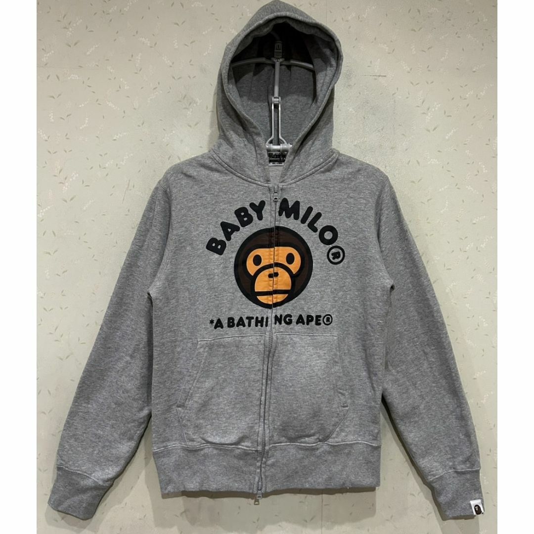 A BATHING APE(アベイシングエイプ)の＊アベイシングエイプ BABY MILO ジップパーカー M レディースのトップス(パーカー)の商品写真