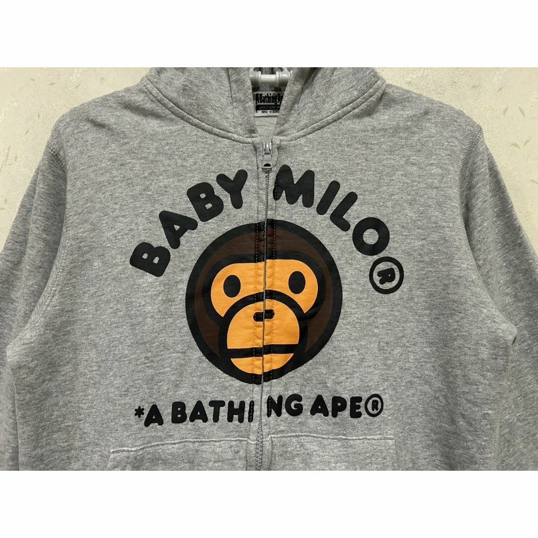 A BATHING APE(アベイシングエイプ)の＊アベイシングエイプ BABY MILO ジップパーカー M レディースのトップス(パーカー)の商品写真