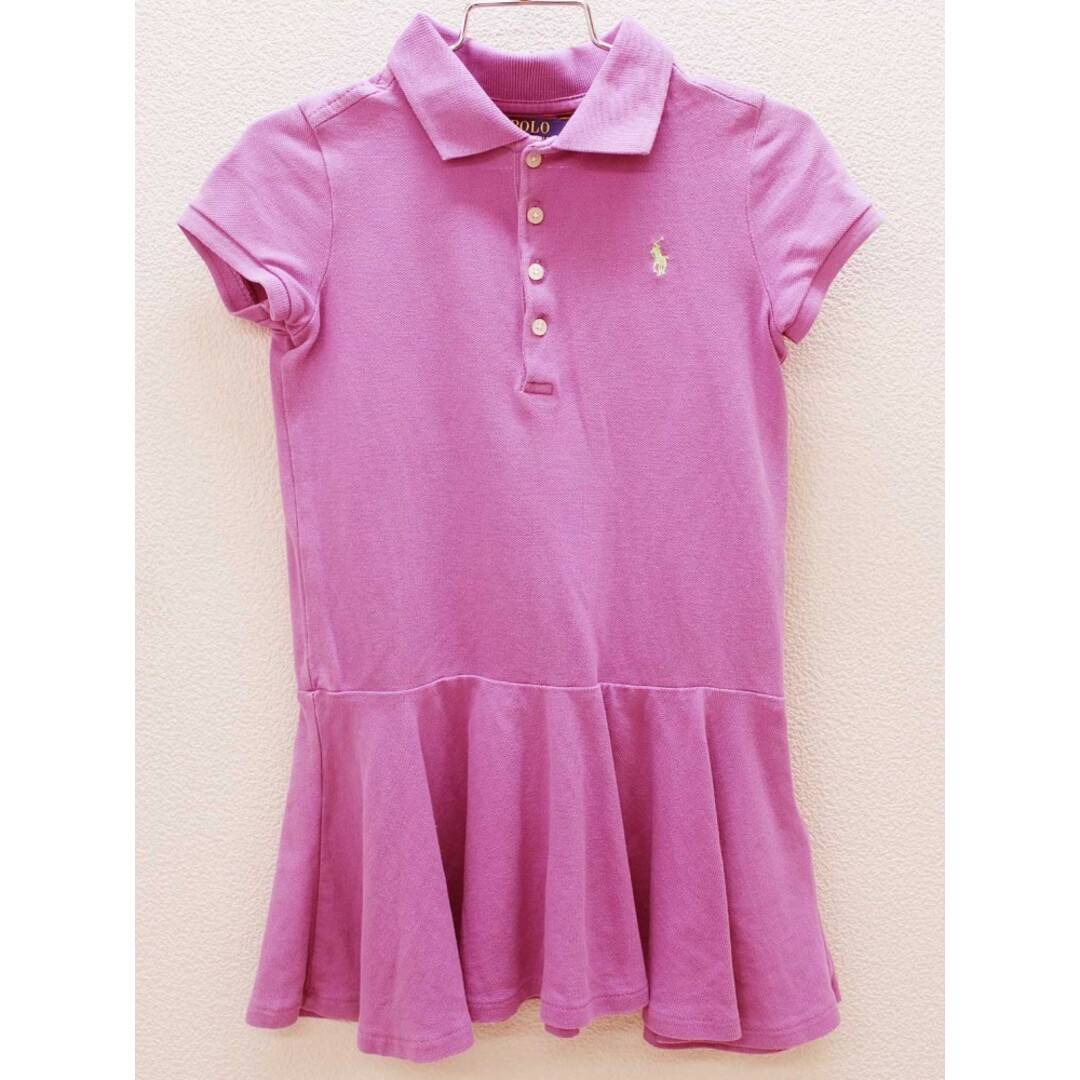 Ralph Lauren(ラルフローレン)の♪ラルフローレン/Ralph Lauren♪110cm 半袖ワンピース 紫【中古】子供服 キッズ kids 女の子 夏 126022 onepi キッズ/ベビー/マタニティのキッズ服女の子用(90cm~)(ワンピース)の商品写真