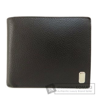 Dunhill - ダンヒル 小銭入れなし 2つ折り財布 レザー BRW QN4030Bの Dunhill - ダンヒル 小銭入れなし 2つ折り財布 レザー BRW QN4030Bの