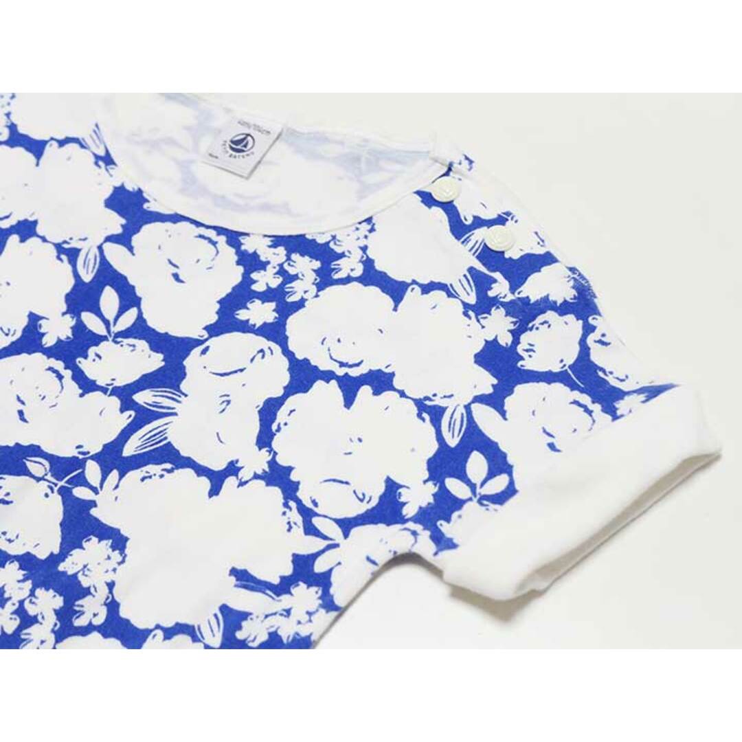 PETIT BATEAU(プチバトー)の‡プチバトー/PETIT BATEAU‡104cm 半袖ワンピース ブルー×白【中古】子供服 キッズ kids 女の子 夏 716022 onepi キッズ/ベビー/マタニティのキッズ服女の子用(90cm~)(ワンピース)の商品写真