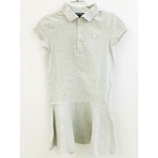 ラルフローレン(Ralph Lauren)の♪ラルフローレン/Ralph Lauren♪120cm 半袖ワンピース グレー【中古】子供服 キッズ kids 女の子 夏 126022 onepi(ワンピース)