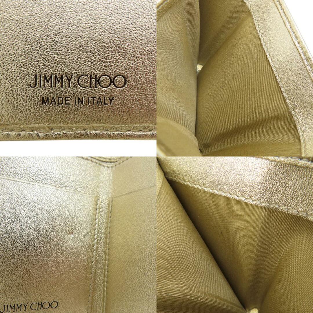 JIMMY CHOO(ジミーチュウ)のJimmy Choo スターモチーフ 二つ折り財布（小銭入れあり） レザー レディース レディースのファッション小物(財布)の商品写真