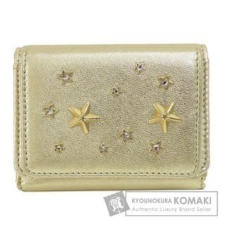 ジミーチュウ(JIMMY CHOO)のJimmy Choo スターモチーフ 二つ折り財布（小銭入れあり） レザー レディース(財布)