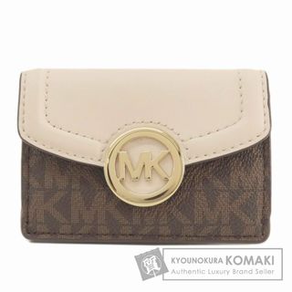 マイケルコース(Michael Kors)のMichael Kors MKシグネチャー 二つ折り財布（小銭入れあり） レザー レディース(財布)