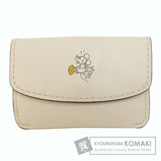 コーチ(COACH)のCOACH 66146 ディズニーコラボ アクセサリーポーチ レザー レディース(ポーチ)