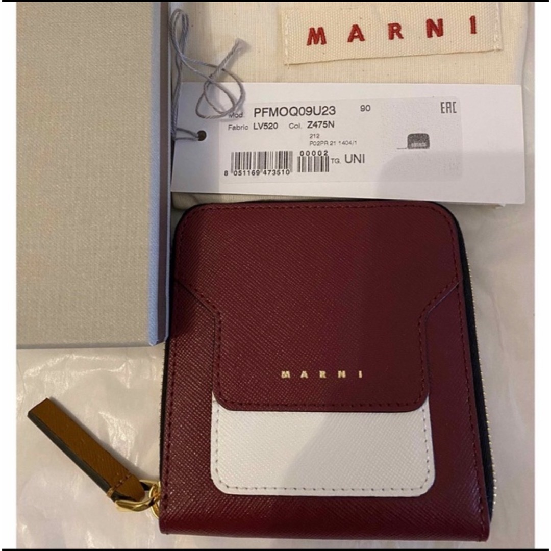 Marni(マルニ)のマルニ MARNI  二つ折り財布 レザー ラウンドファスナー　ウォレット レディースのファッション小物(財布)の商品写真