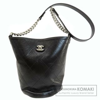 シャネル(CHANEL)のCHANEL スモール バケット ココマーク シルバー金具 ショルダーバッグ カーフ レディース(ショルダーバッグ)