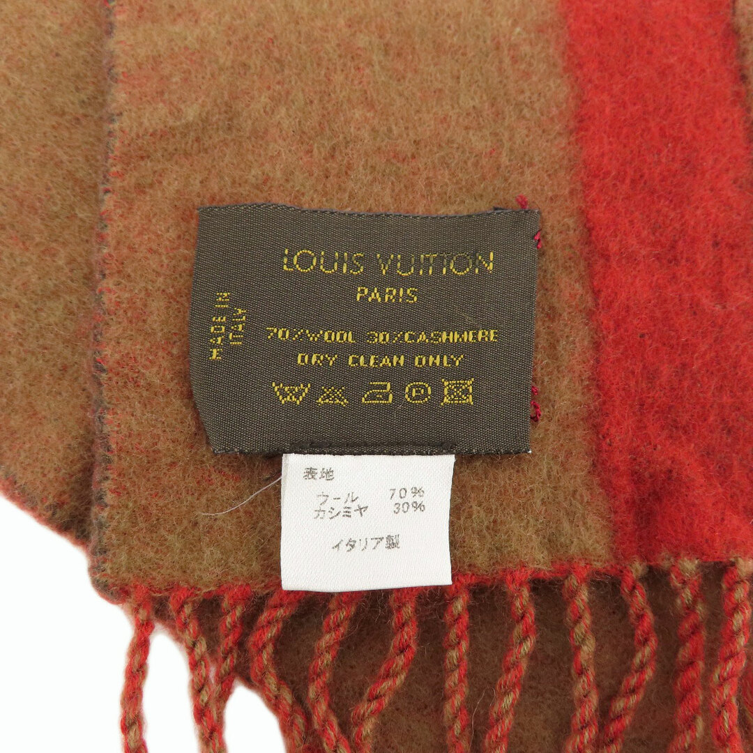 LOUIS VUITTON(ルイヴィトン)のLOUIS VUITTON エシャルプ V・イストリック マフラー ウール カシミヤ レディース レディースのファッション小物(マフラー/ショール)の商品写真
