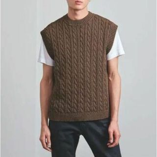 【 DK.BROWN 】S ケーブル ベスト UNITED ARROWS