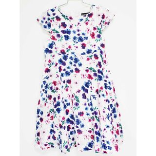 [ベベ/BeBe]130cm 半袖ワンピース 白×マルチカラー【中古】子供服 キッズ kids 女の子 夏 726032 onepi(ワンピース)