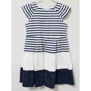 マヨラル(MAYORAL)の《マヨラル/Mayoral》128cm 半袖ワンピース 白×紺【中古】子供服 キッズ kids 女の子 夏 035032 onepi(ワンピース)