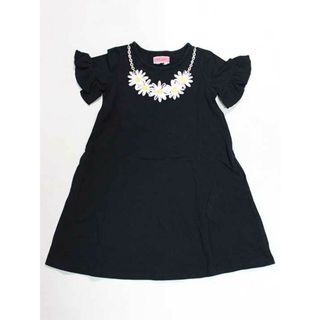 kate spade new york - ☆ケイトスペードニューヨーク/kate spade new york kids☆120cm 半袖ワンピース 黒 【中古】子供服 キッズ kids 女の子 夏 906032 onepi