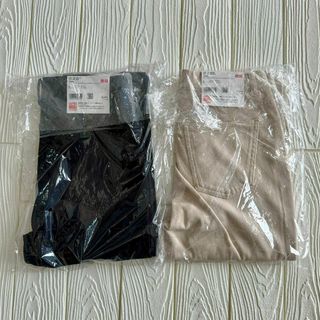 ユニクロ(UNIQLO)のユニクロ　ヒートテックレギンスパンツLサイズ　股下丈76㎝　新品2枚組(スキニーパンツ)