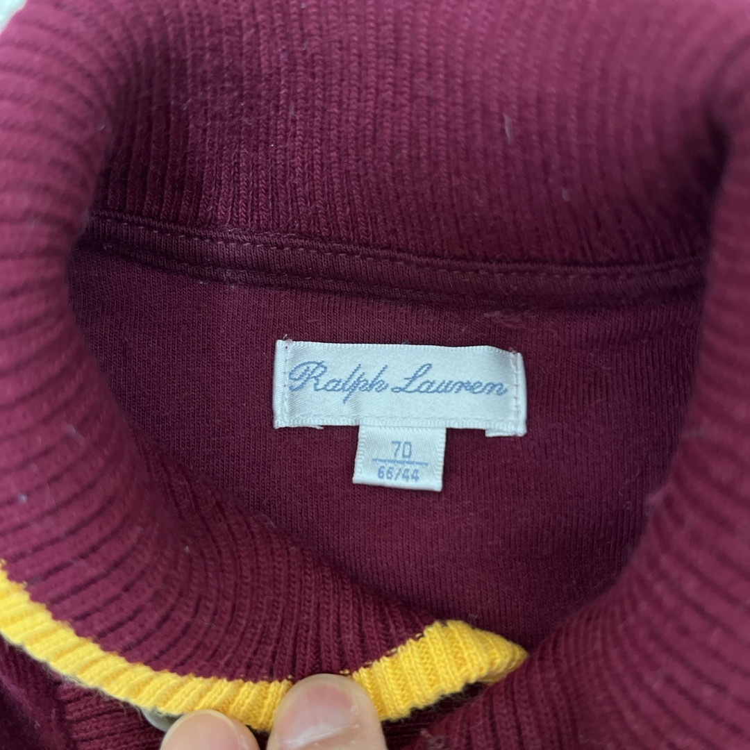 Ralph Lauren(ラルフローレン)のラルフローレン　ロンパース　70 中古 キッズ/ベビー/マタニティのベビー服(~85cm)(ロンパース)の商品写真