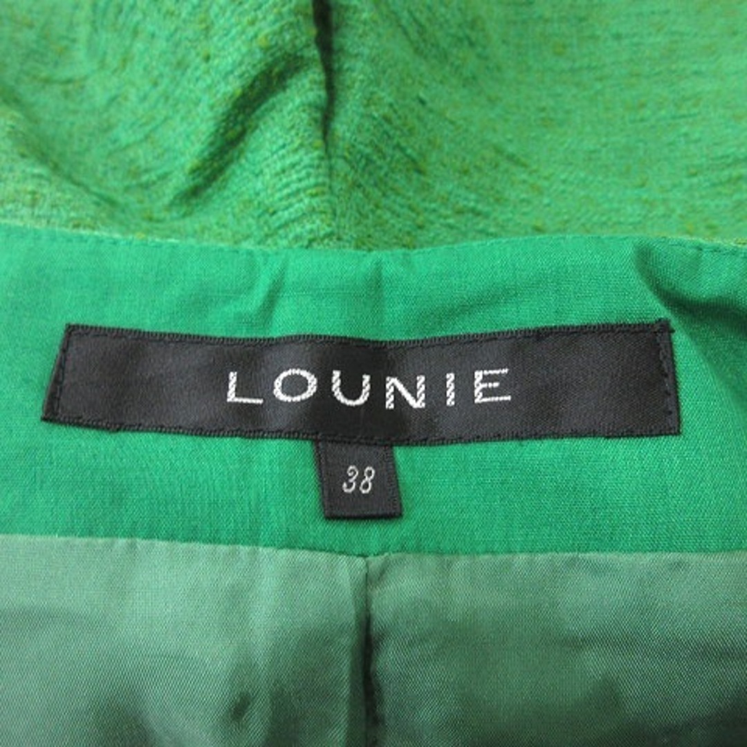 LOUNIE(ルーニィ)のルーニィ  ショートパンツ ハーフ ツイード 38 緑 グリーン /YI レディースのパンツ(ショートパンツ)の商品写真