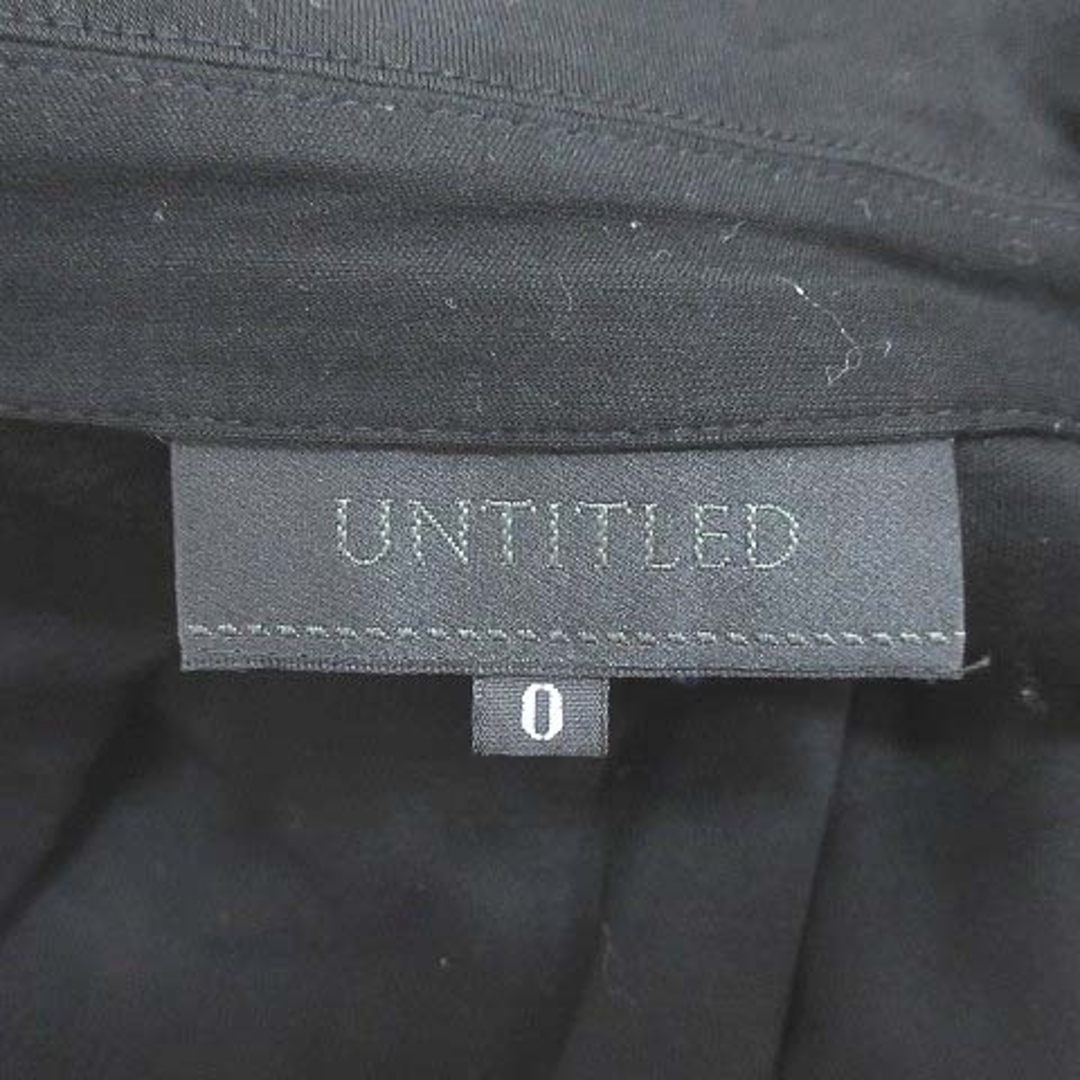 UNTITLED(アンタイトル)のアンタイトル テーラードジャケット シングル カットソー 0 黒 ■MO レディースのジャケット/アウター(その他)の商品写真