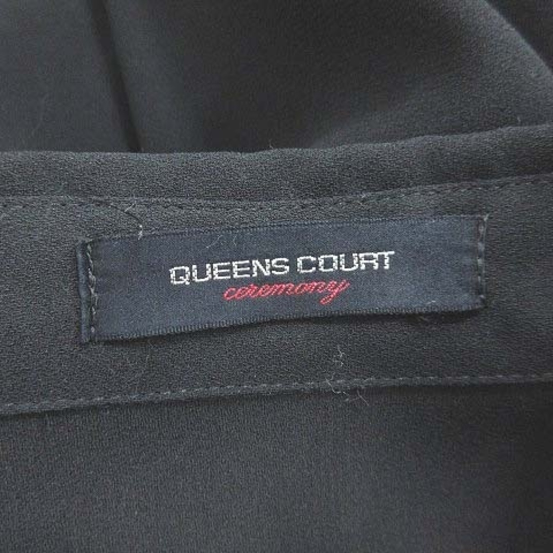 QUEENS COURT(クイーンズコート)のクイーンズコート シャツ ブラウス 長袖 スリット 9 黒 ブラック ■MO レディースのトップス(シャツ/ブラウス(長袖/七分))の商品写真