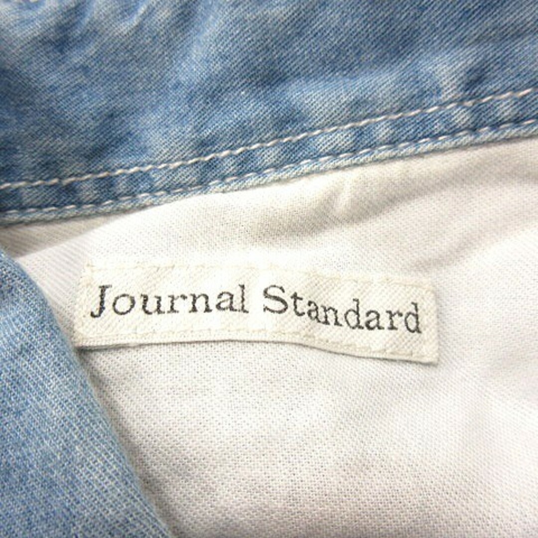 JOURNAL STANDARD(ジャーナルスタンダード)のジャーナルスタンダード シャンブレーシャツ 長袖 水色 ライトブルー レディースのトップス(シャツ/ブラウス(長袖/七分))の商品写真