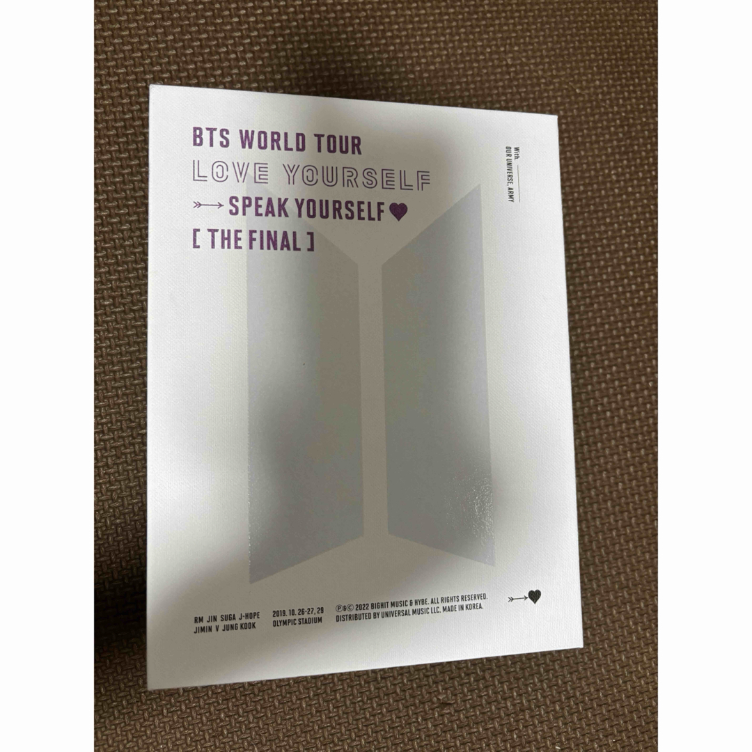 防弾少年団(BTS)(ボウダンショウネンダン)のBTS WORLD TOUR LOVE YOURSELF エンタメ/ホビーのDVD/ブルーレイ(アイドル)の商品写真