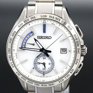セイコー(SEIKO)の【美品】セイコー　ブライツ　腕時計　ソーラー　メンズ　A04386(腕時計(アナログ))