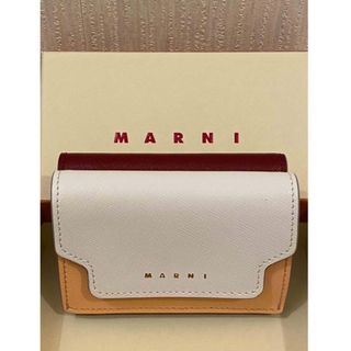 マルニ(Marni)のマルニ MARNI 三つ折り財布  トリフォールドウォレット　ピンク　ミニ財布(財布)