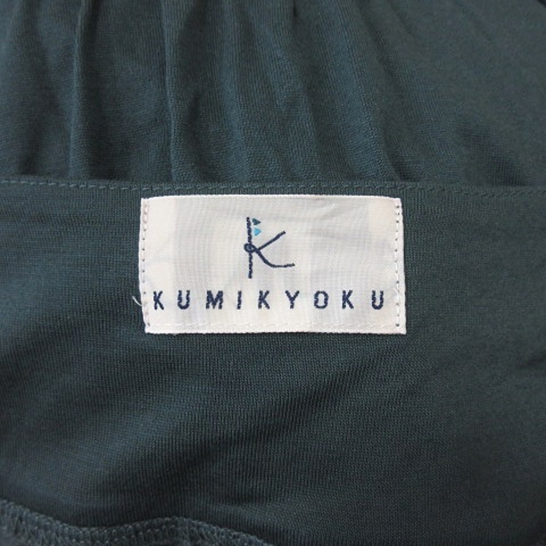 kumikyoku（組曲）(クミキョク)のクミキョク ワンピース ロング フレンチスリーブ ペチコート付き 2 緑  レディースのワンピース(ひざ丈ワンピース)の商品写真